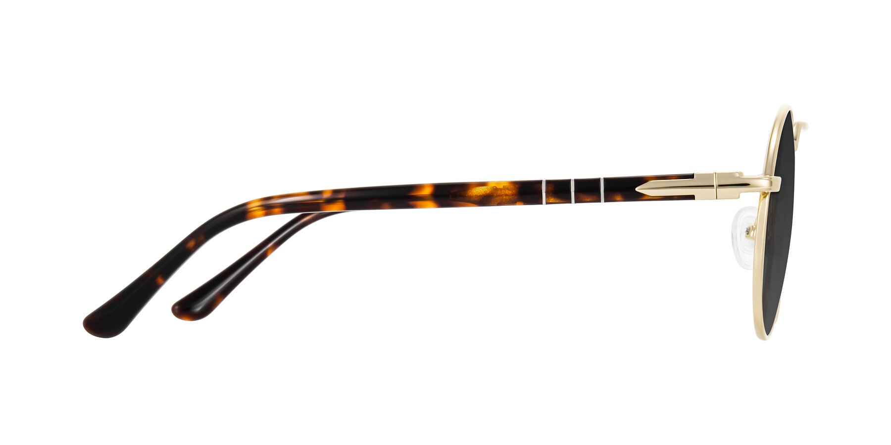 Side of Parrong in Gold with Gray Tinted Lenses