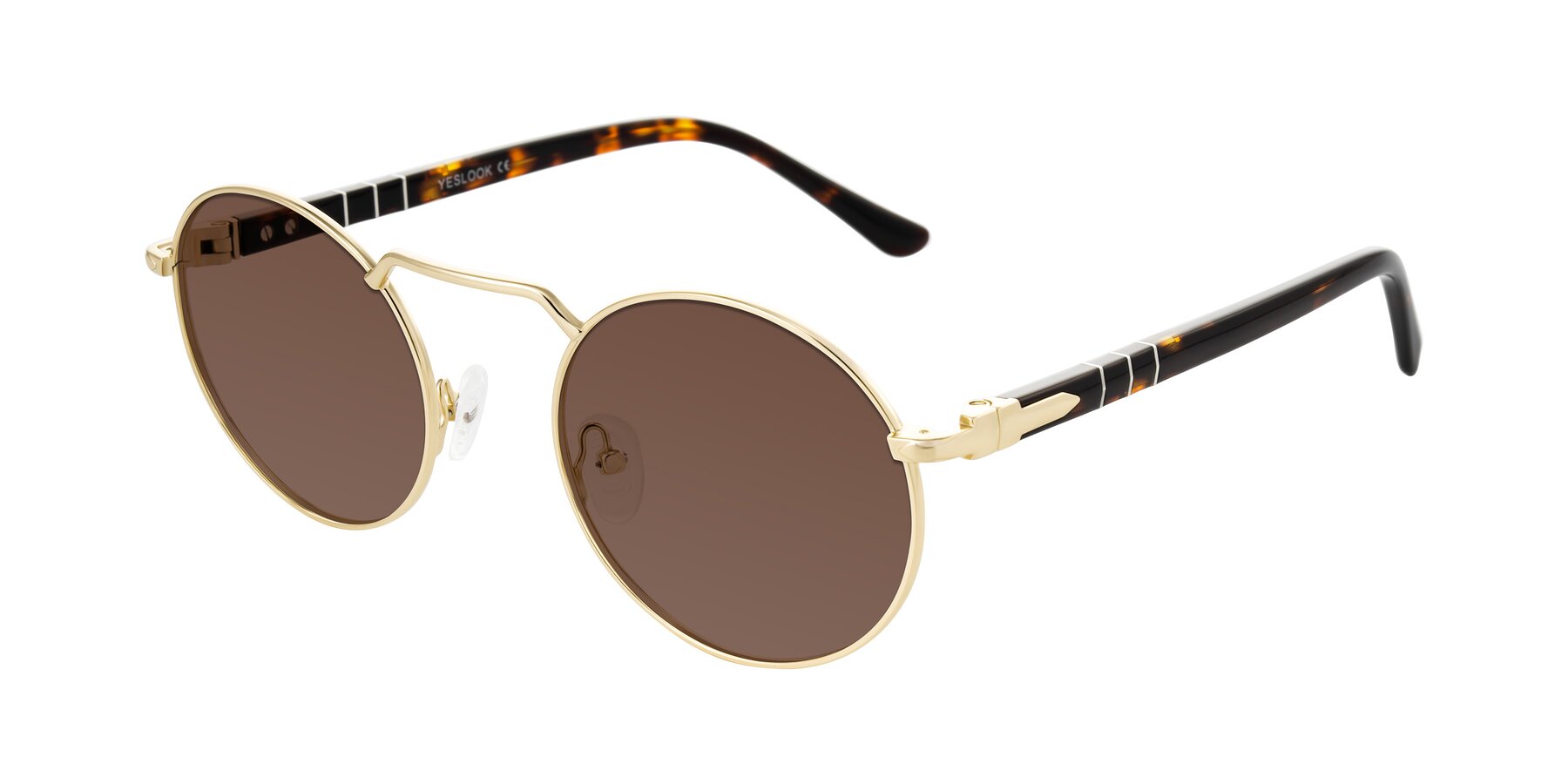 Angle of Parrong in Gold with Brown Tinted Lenses