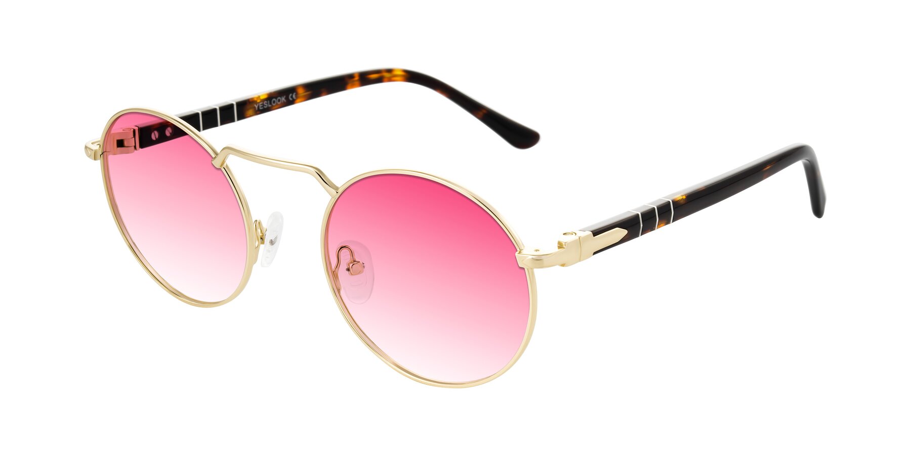 Angle of Parrong in Gold with Pink Gradient Lenses