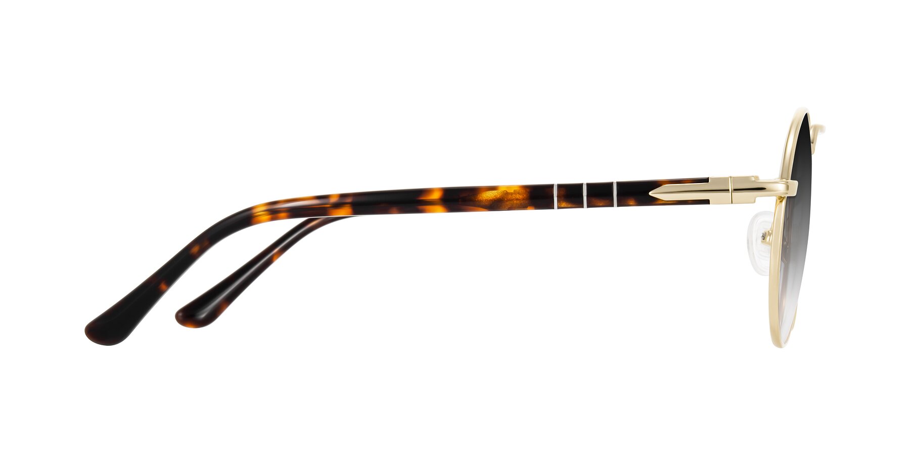 Side of Parrong in Gold with Gray Gradient Lenses