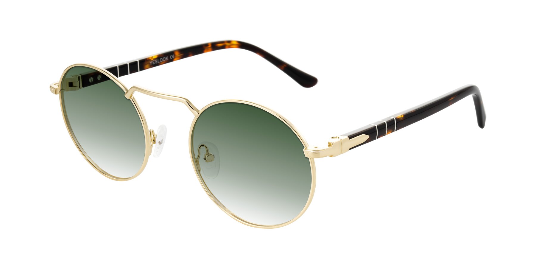 Angle of Parrong in Gold with Green Gradient Lenses