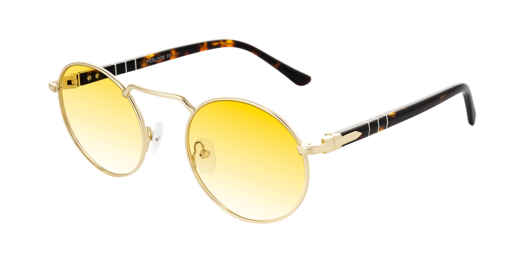 Angle of Parrong in Gold with Yellow Gradient Lenses