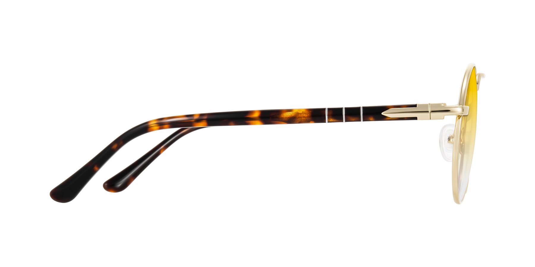 Side of Parrong in Gold with Yellow Gradient Lenses