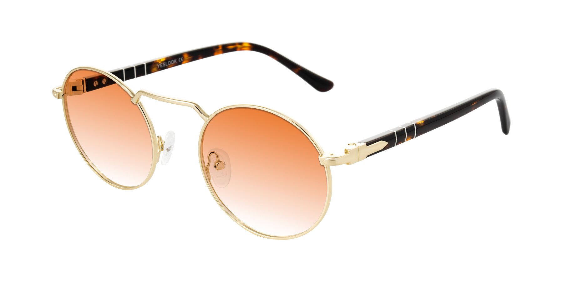 Angle of Parrong in Gold with Orange Gradient Lenses