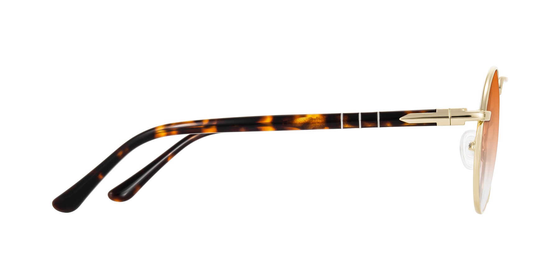 Side of Parrong in Gold with Orange Gradient Lenses