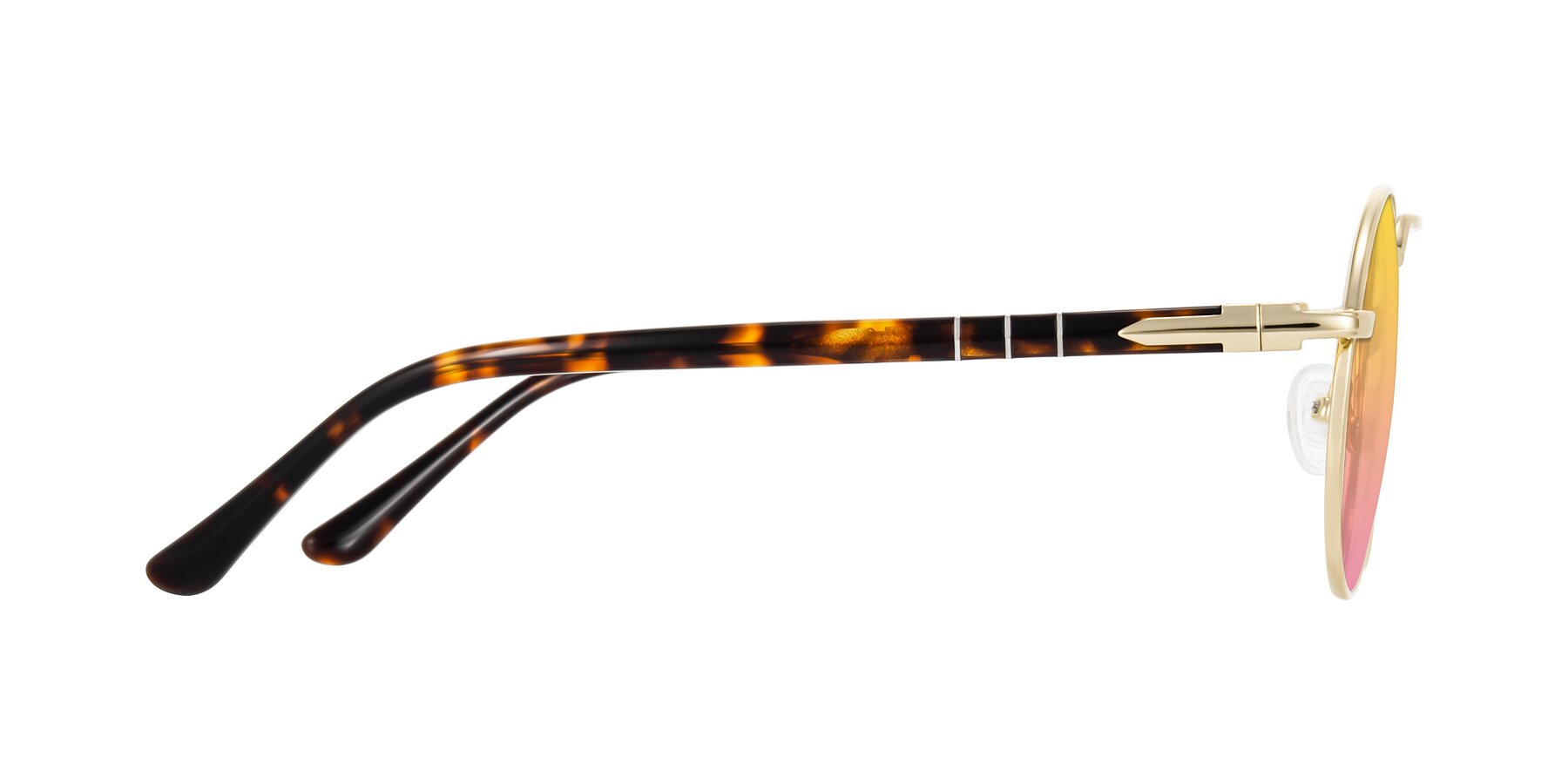 Side of Parrong in Gold with Yellow / Pink Gradient Lenses