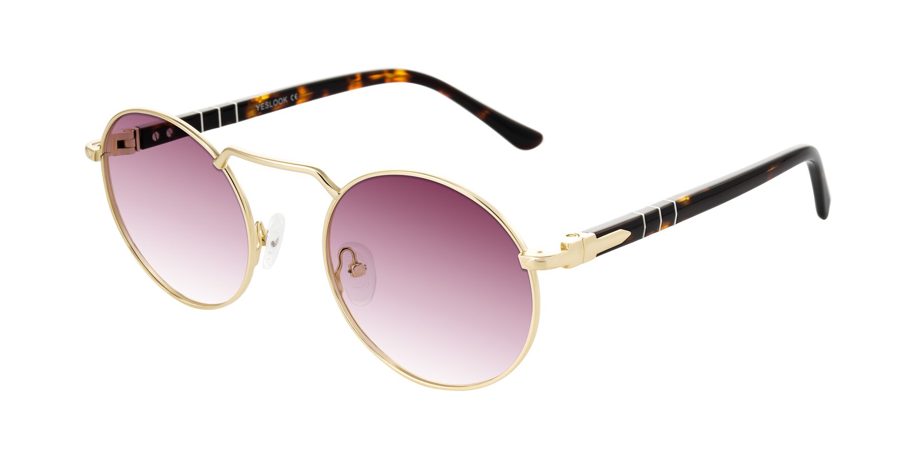 Angle of Parrong in Gold with Wine Gradient Lenses