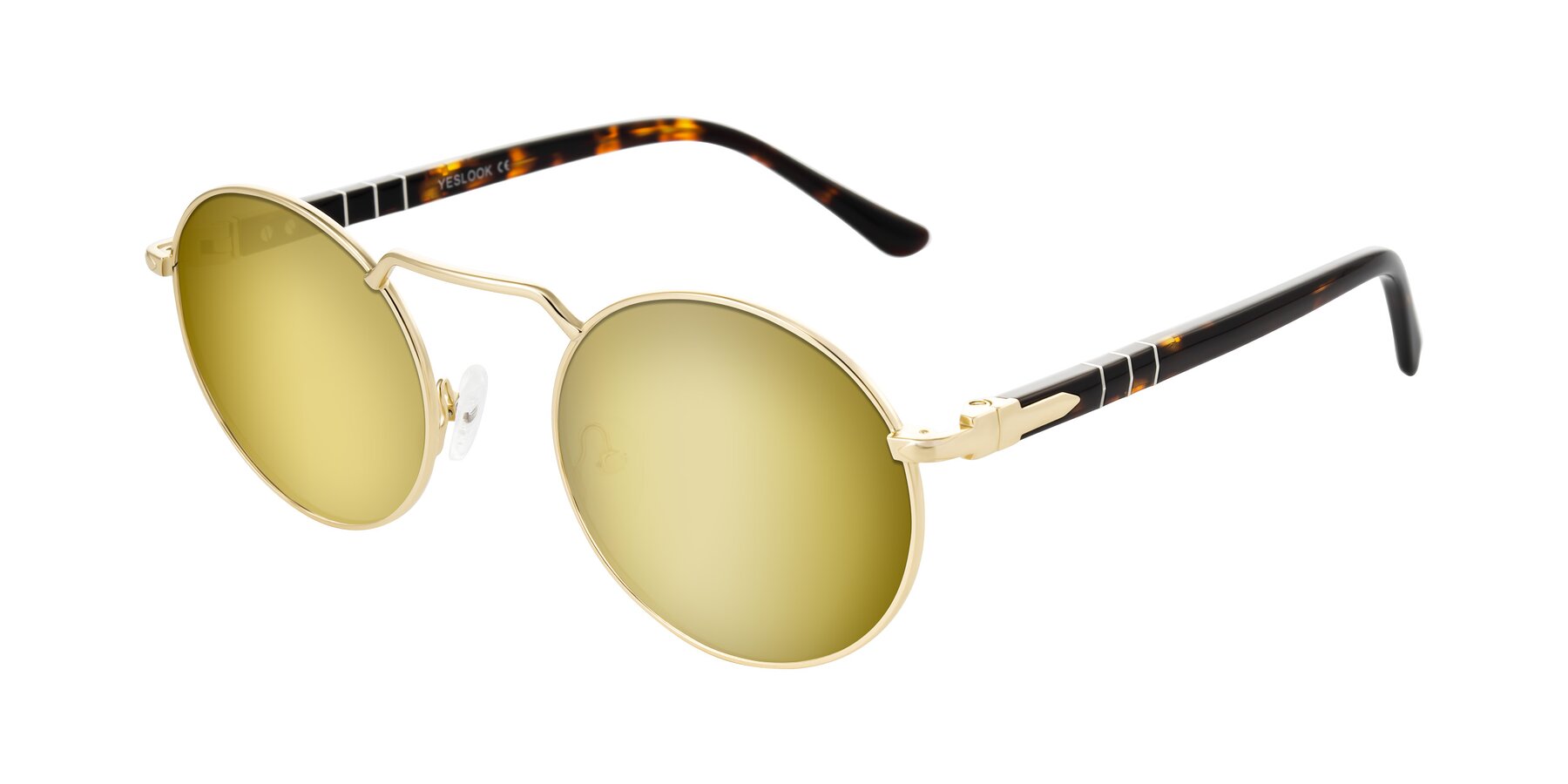 Angle of Parrong in Gold with Gold Mirrored Lenses