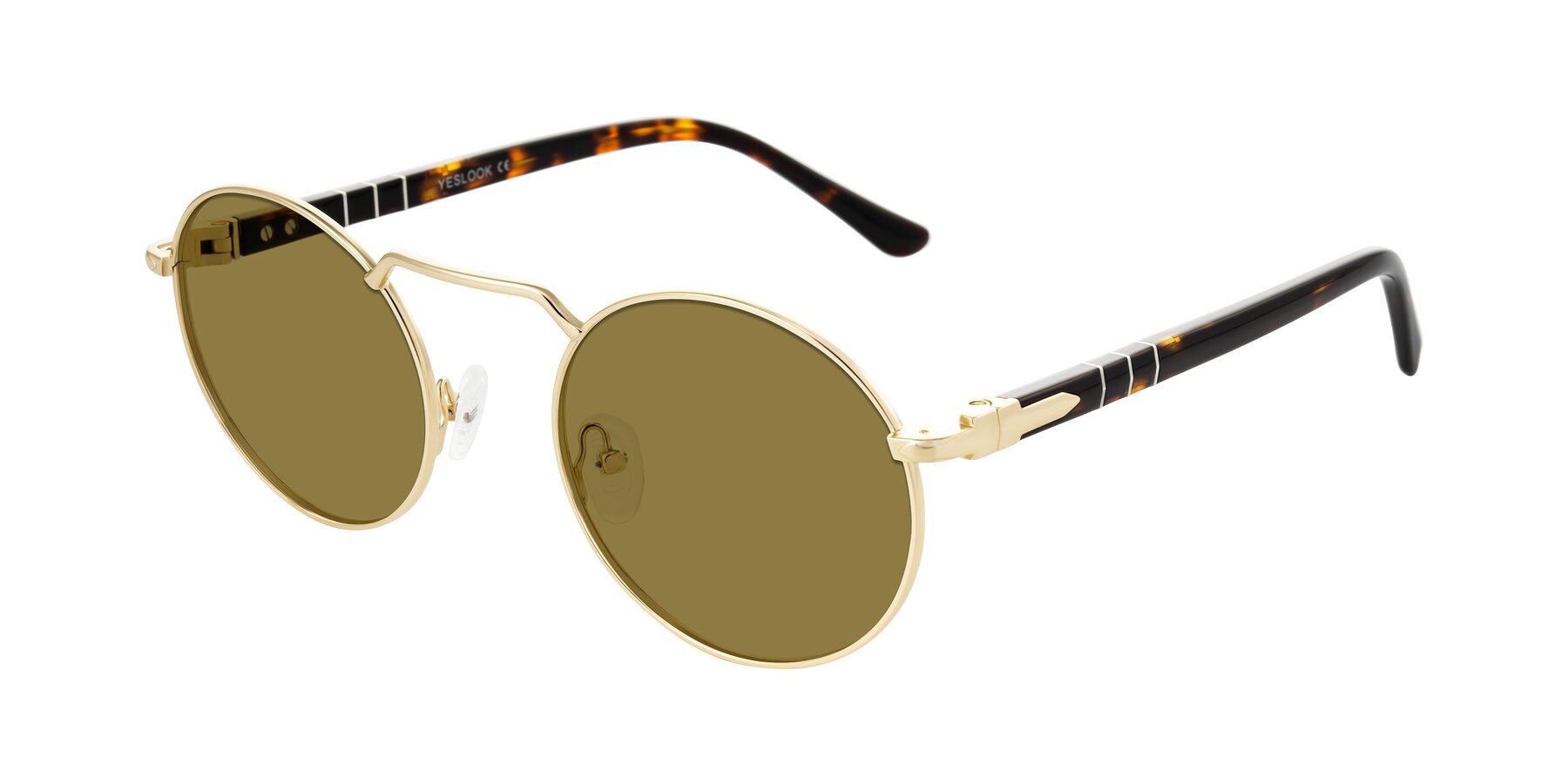 Angle of Parrong in Gold with Brown Polarized Lenses