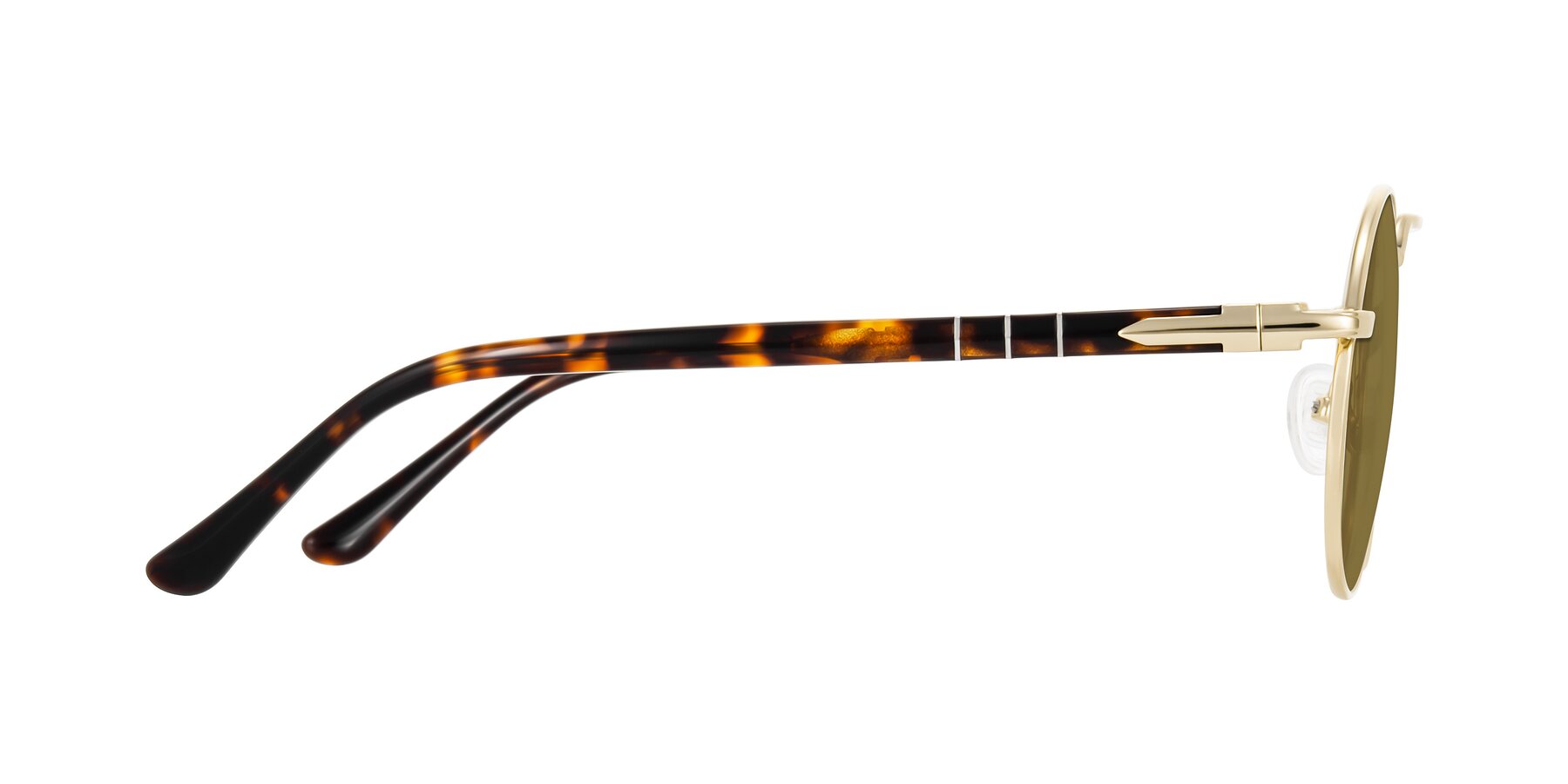 Side of Parrong in Gold with Brown Polarized Lenses