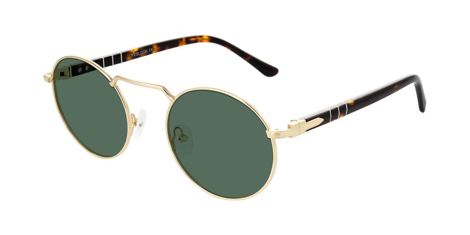 Angle of Parrong in Gold with Green Polarized Lenses
