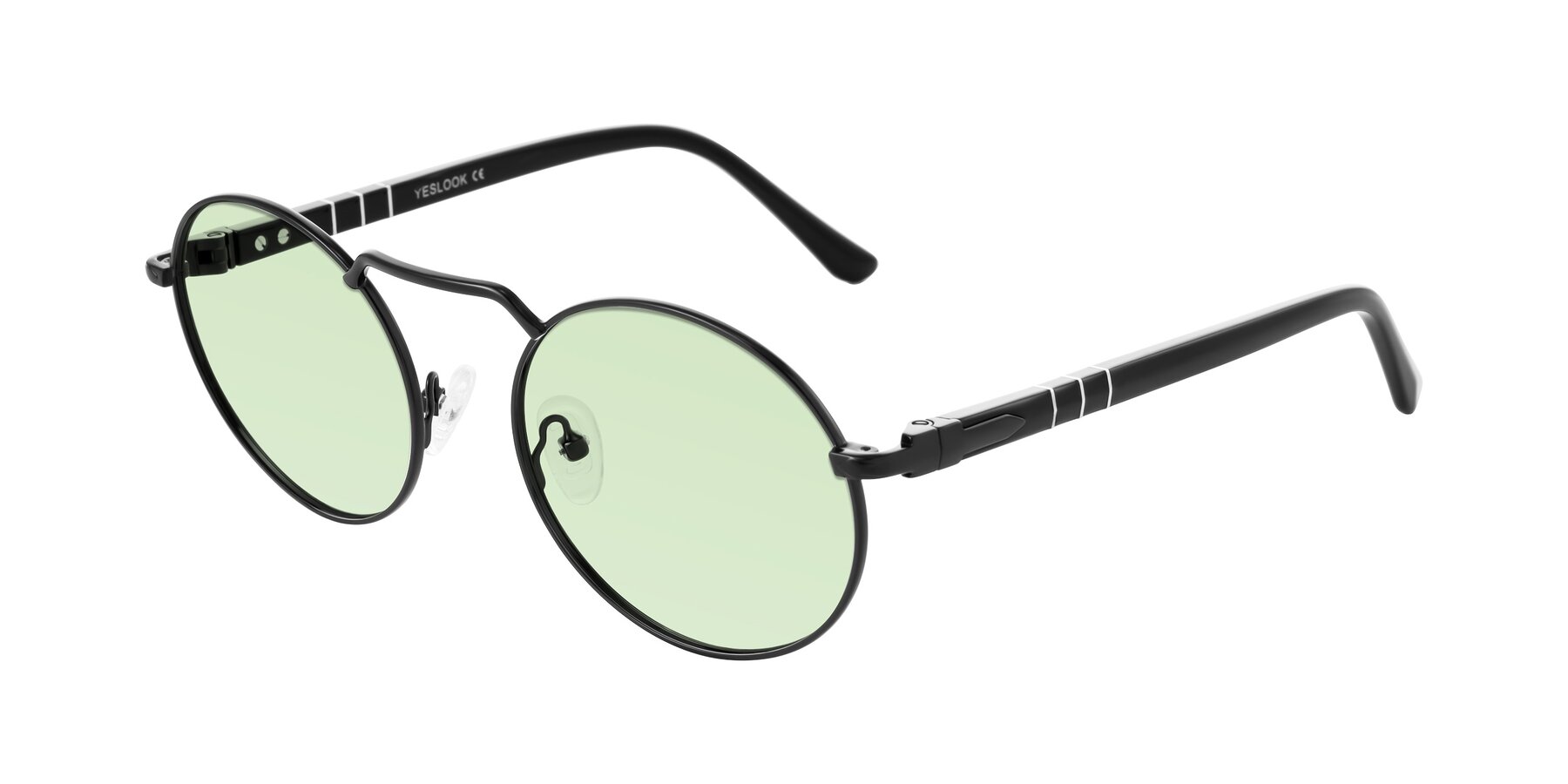 Angle of Parrong in Black with Light Green Tinted Lenses