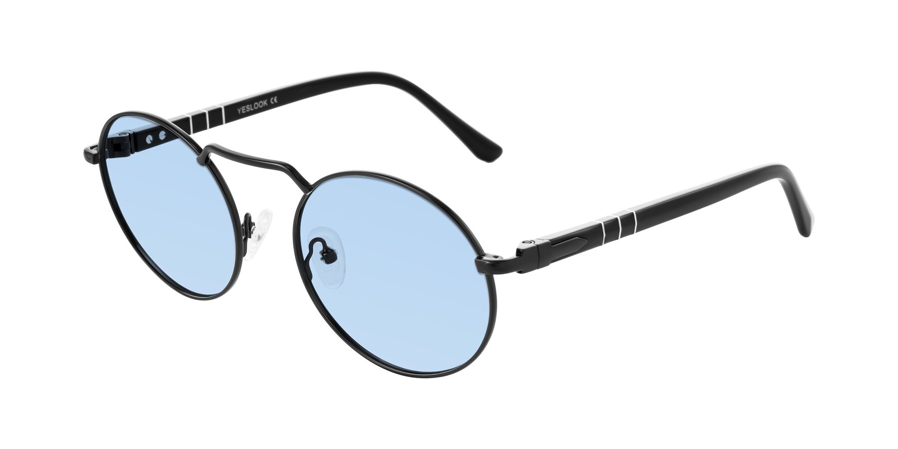 Angle of Parrong in Black with Light Blue Tinted Lenses