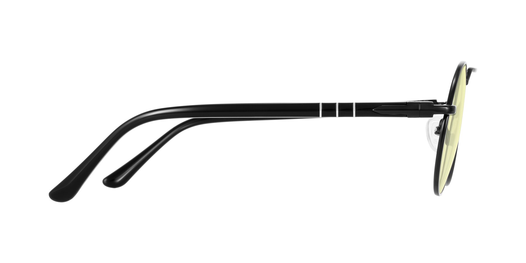Side of Parrong in Black with Light Yellow Tinted Lenses