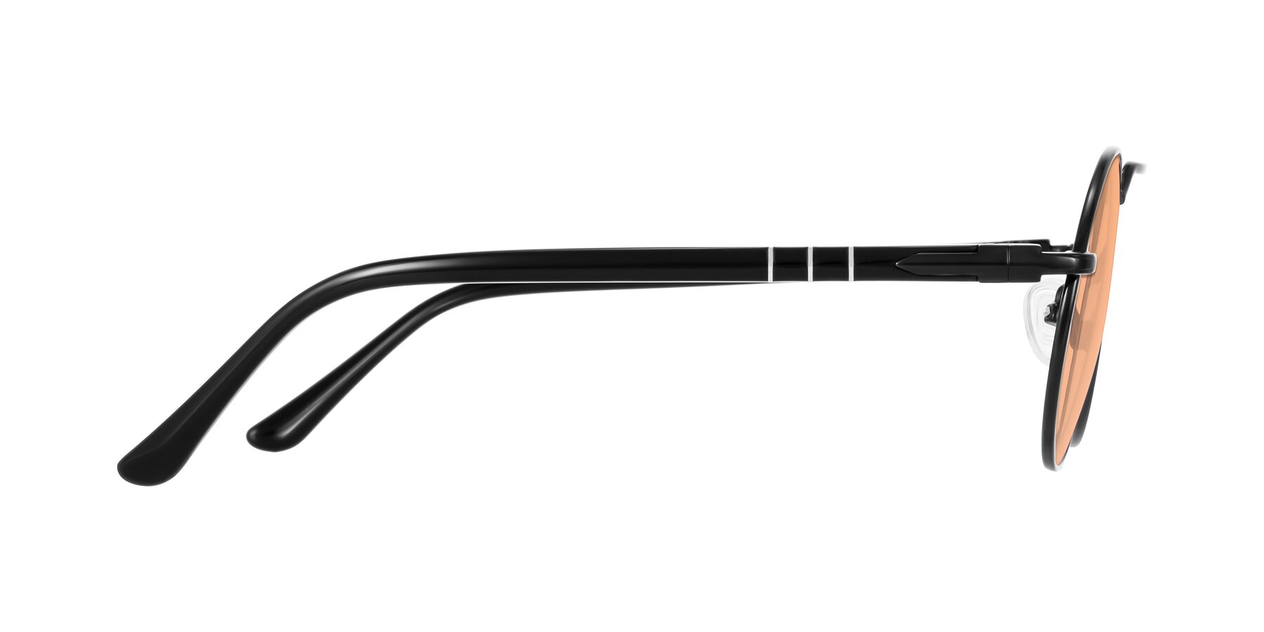 Side of Parrong in Black with Light Orange Tinted Lenses