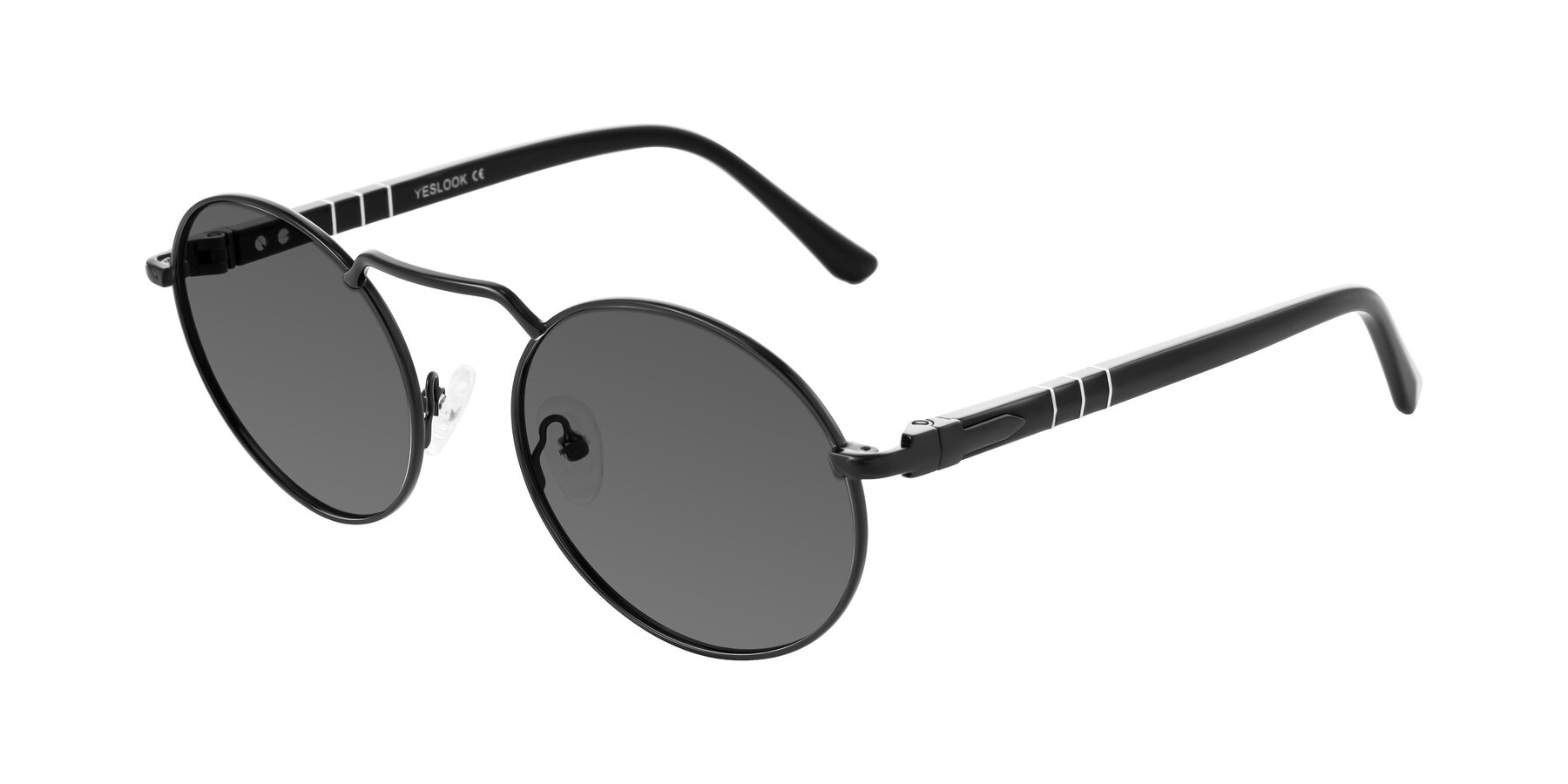 Angle of Parrong in Black with Medium Gray Tinted Lenses