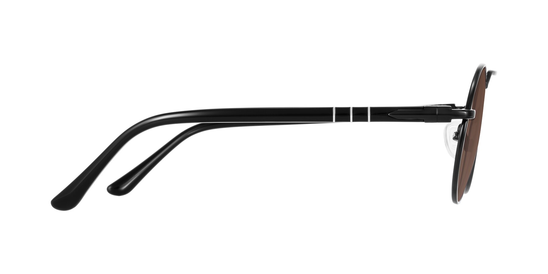 Side of Parrong in Black with Brown Tinted Lenses
