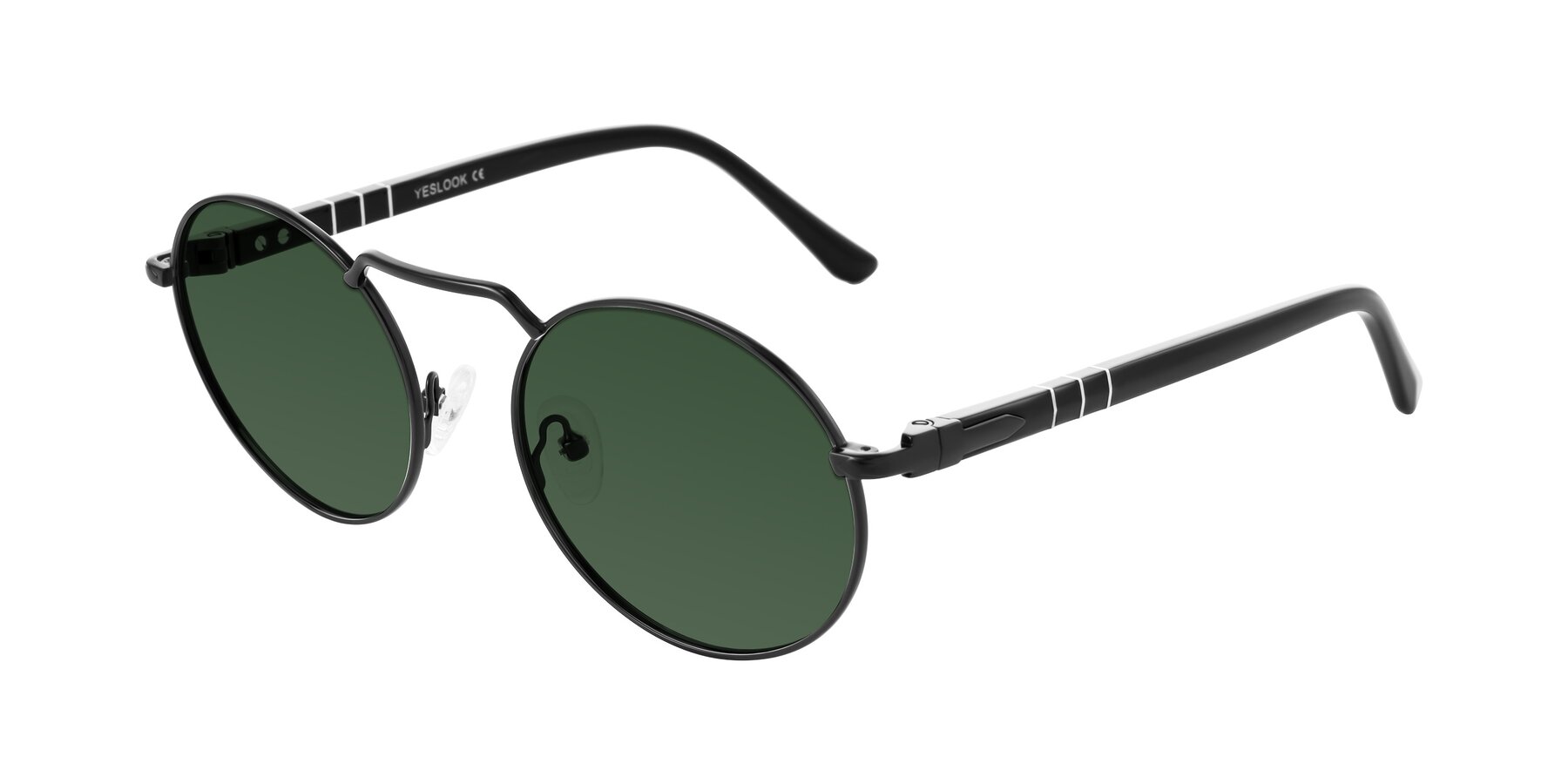Angle of Parrong in Black with Green Tinted Lenses