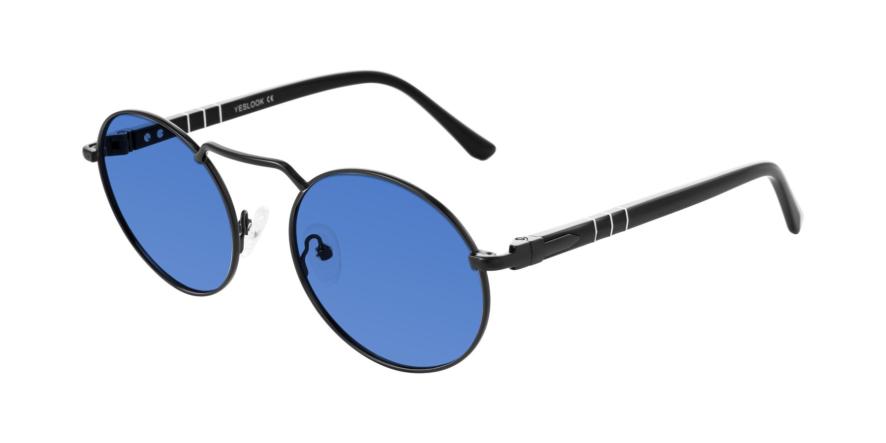 Angle of Parrong in Black with Blue Tinted Lenses