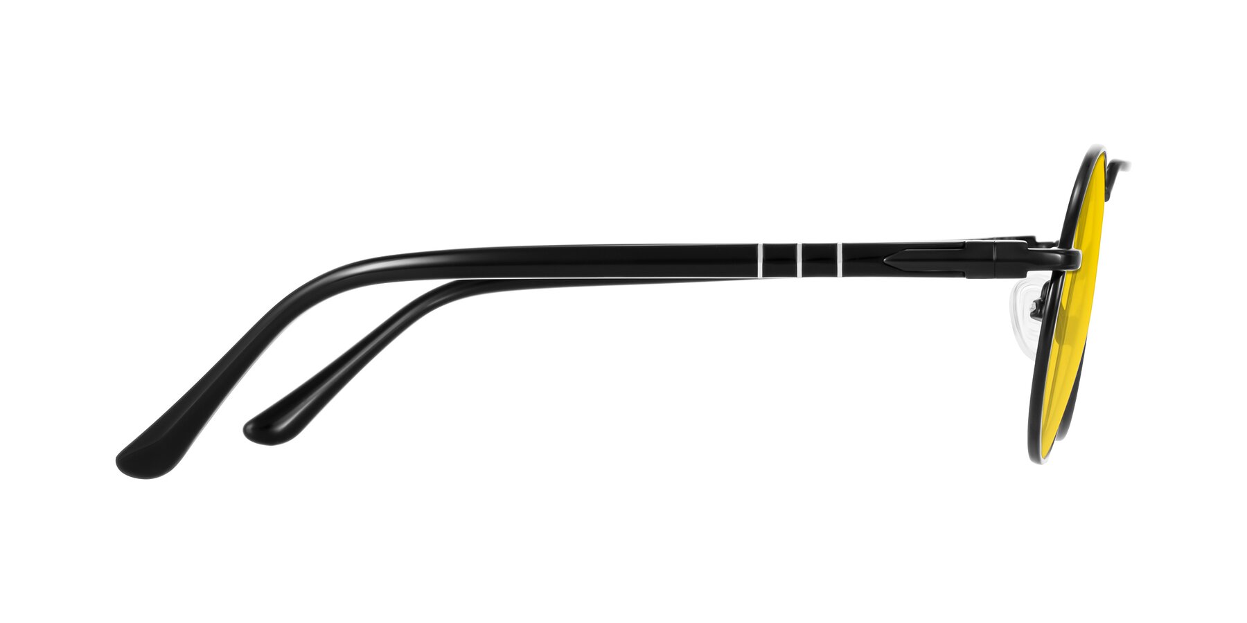 Side of Parrong in Black with Yellow Tinted Lenses