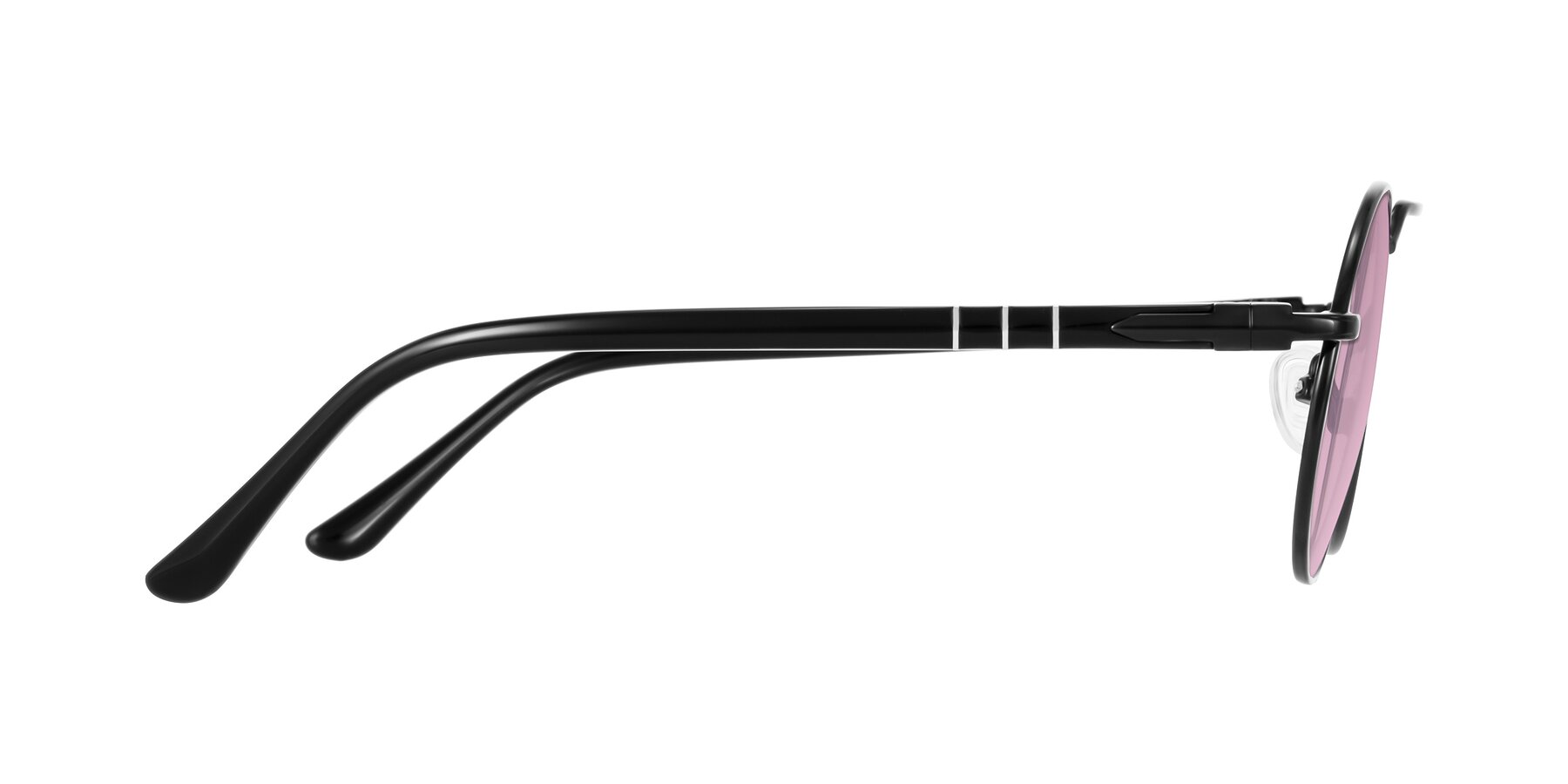 Side of Parrong in Black with Light Wine Tinted Lenses