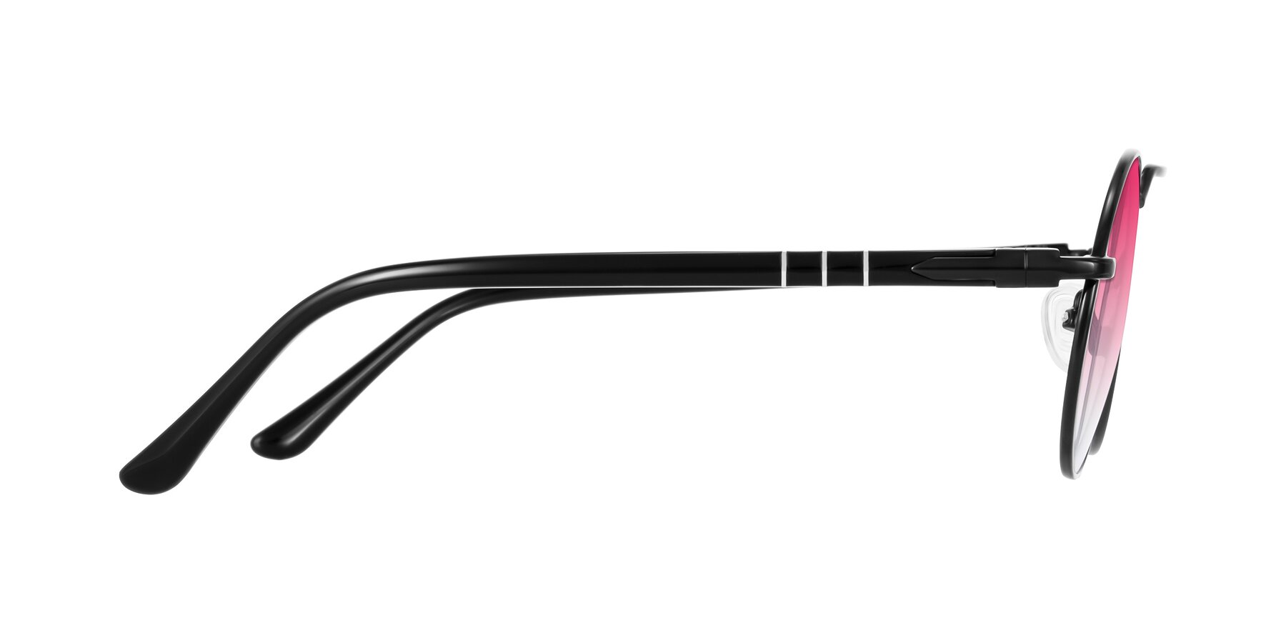 Side of Parrong in Black with Pink Gradient Lenses