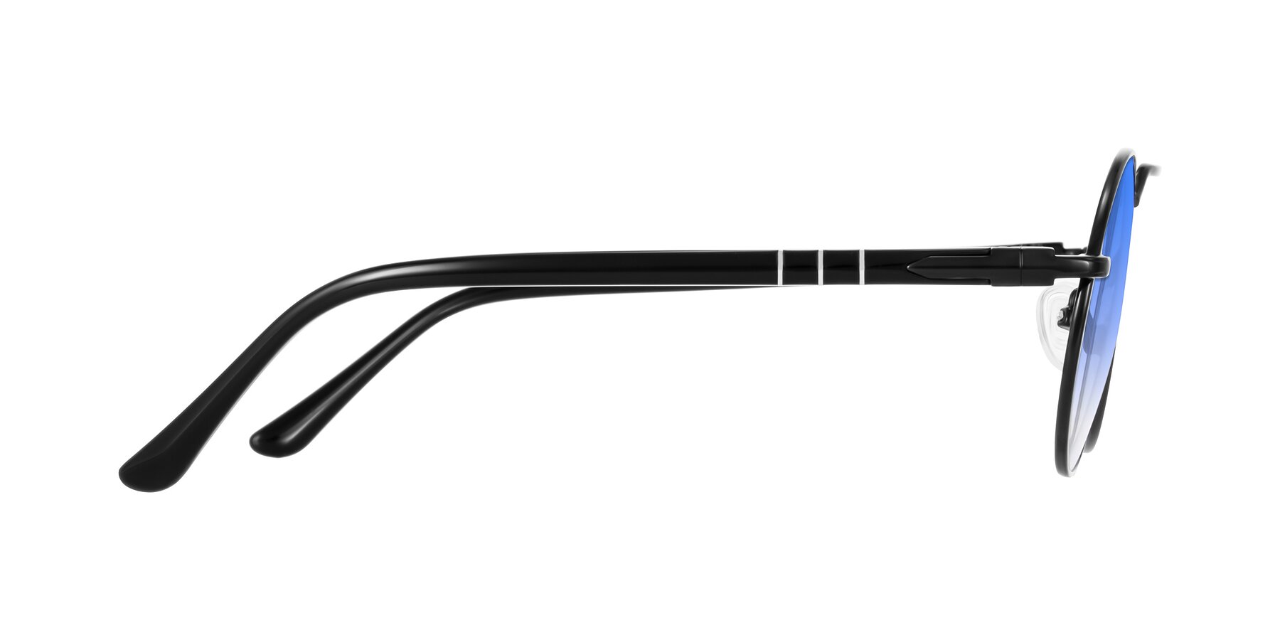 Side of Parrong in Black with Blue Gradient Lenses