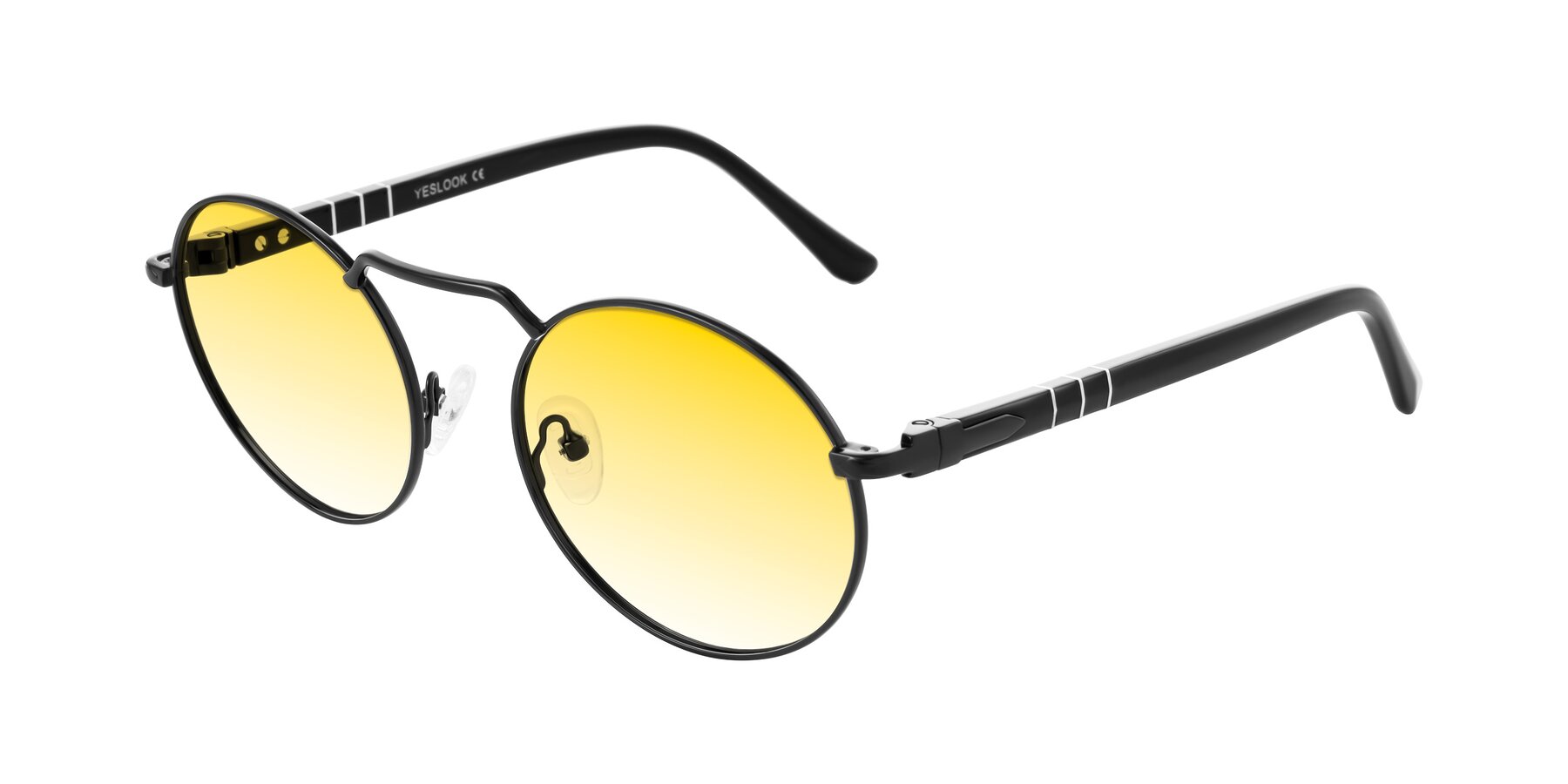 Angle of Parrong in Black with Yellow Gradient Lenses