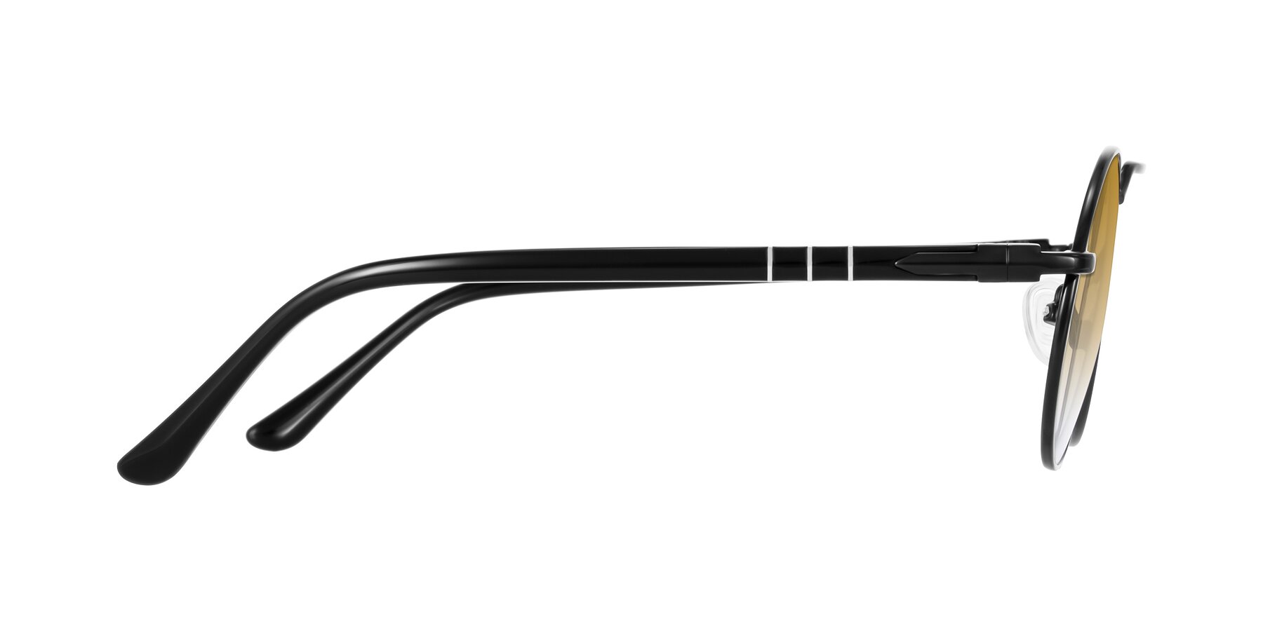 Side of Parrong in Black with Champagne Gradient Lenses