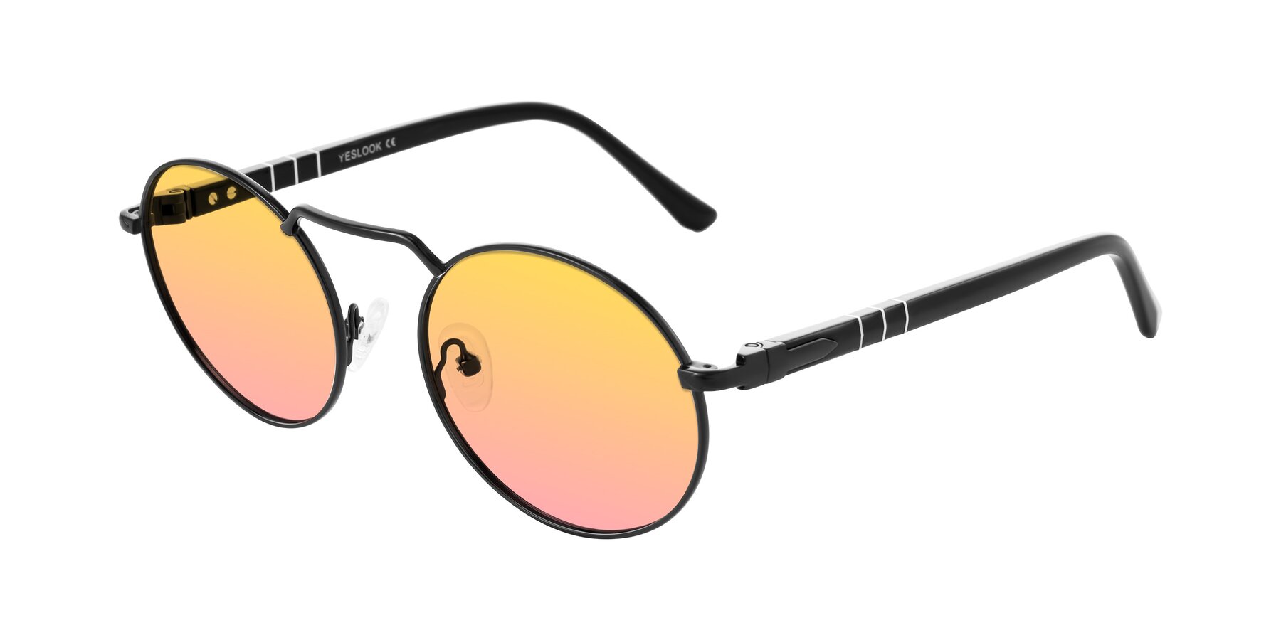 Angle of Parrong in Black with Yellow / Pink Gradient Lenses