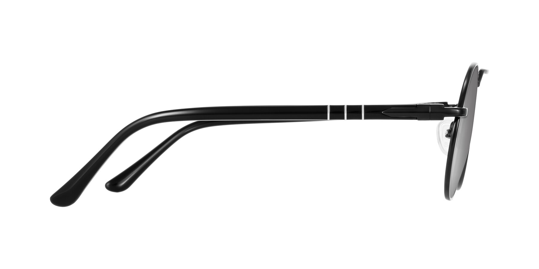 Side of Parrong in Black with Silver Mirrored Lenses