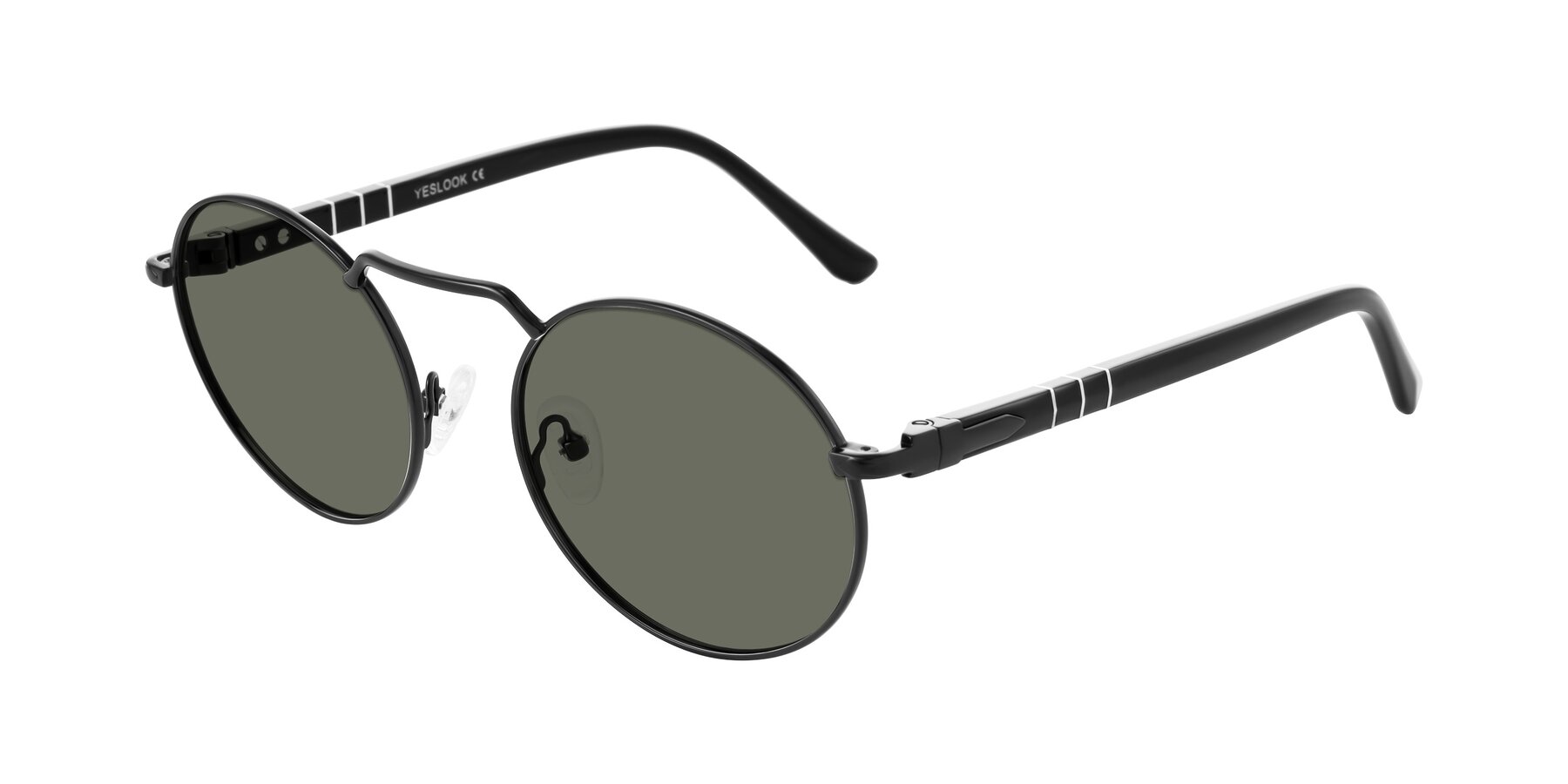 Angle of Parrong in Black with Gray Polarized Lenses