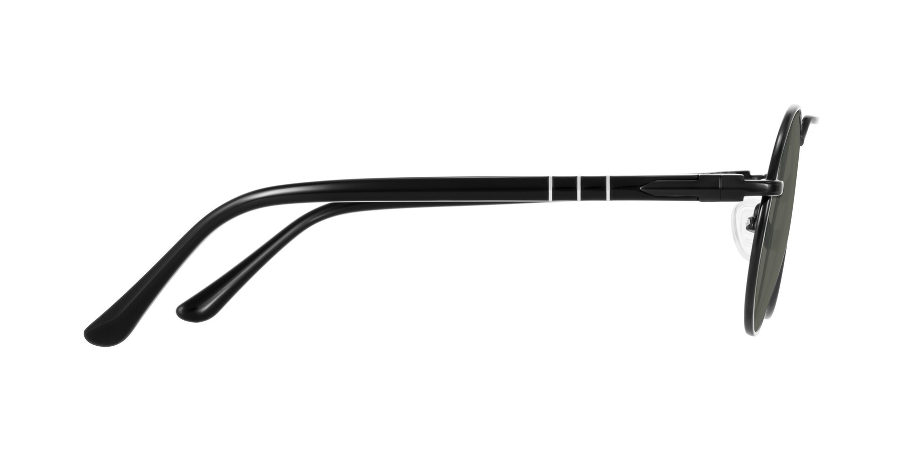 Side of Parrong in Black with Gray Polarized Lenses