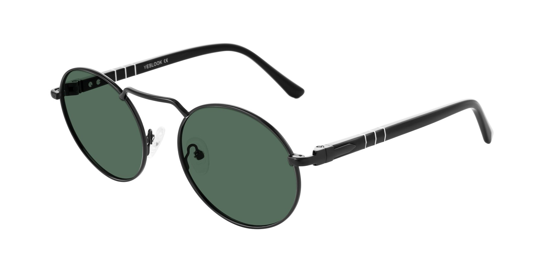 Angle of Parrong in Black with Green Polarized Lenses