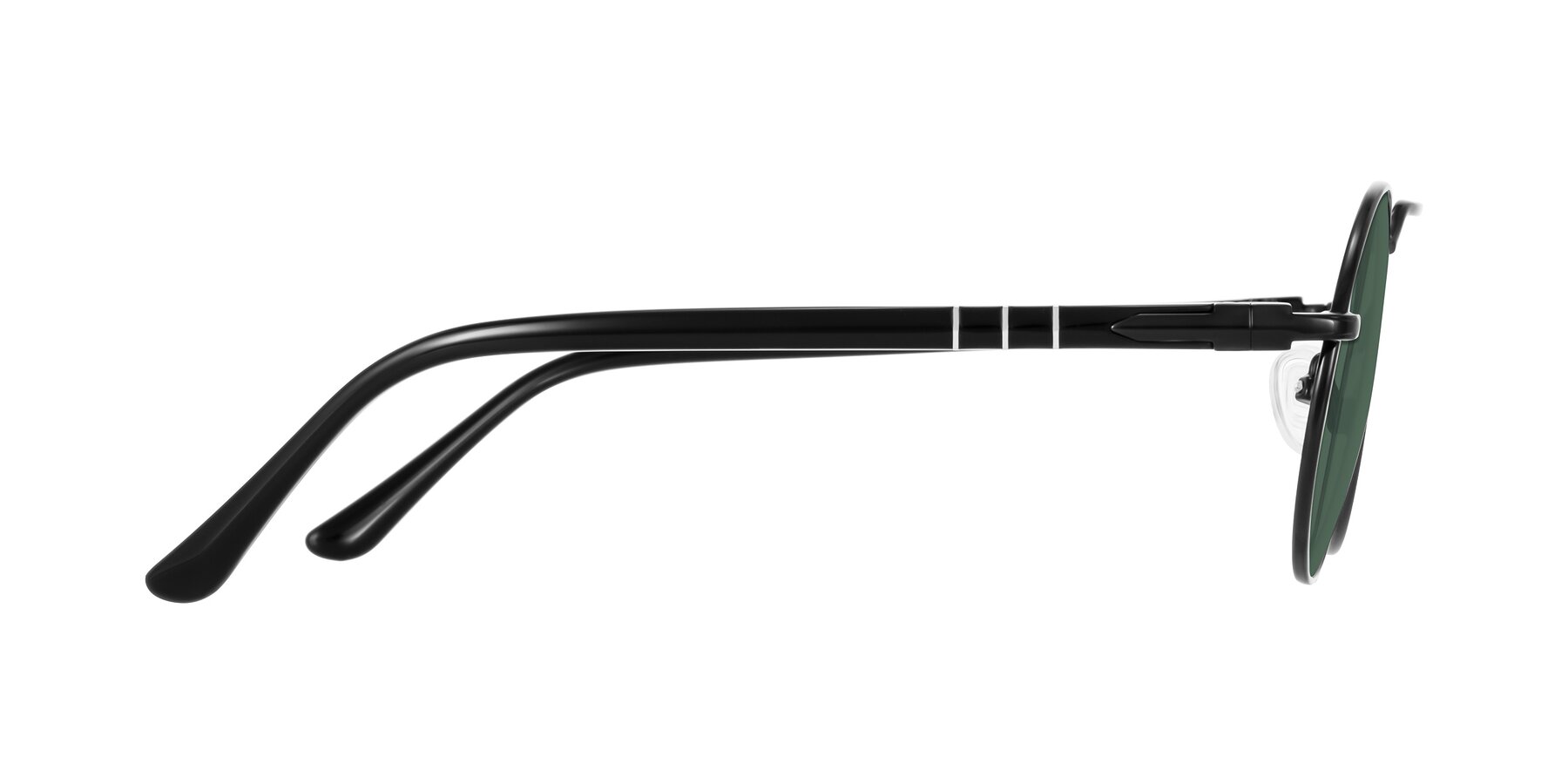 Side of Parrong in Black with Green Polarized Lenses