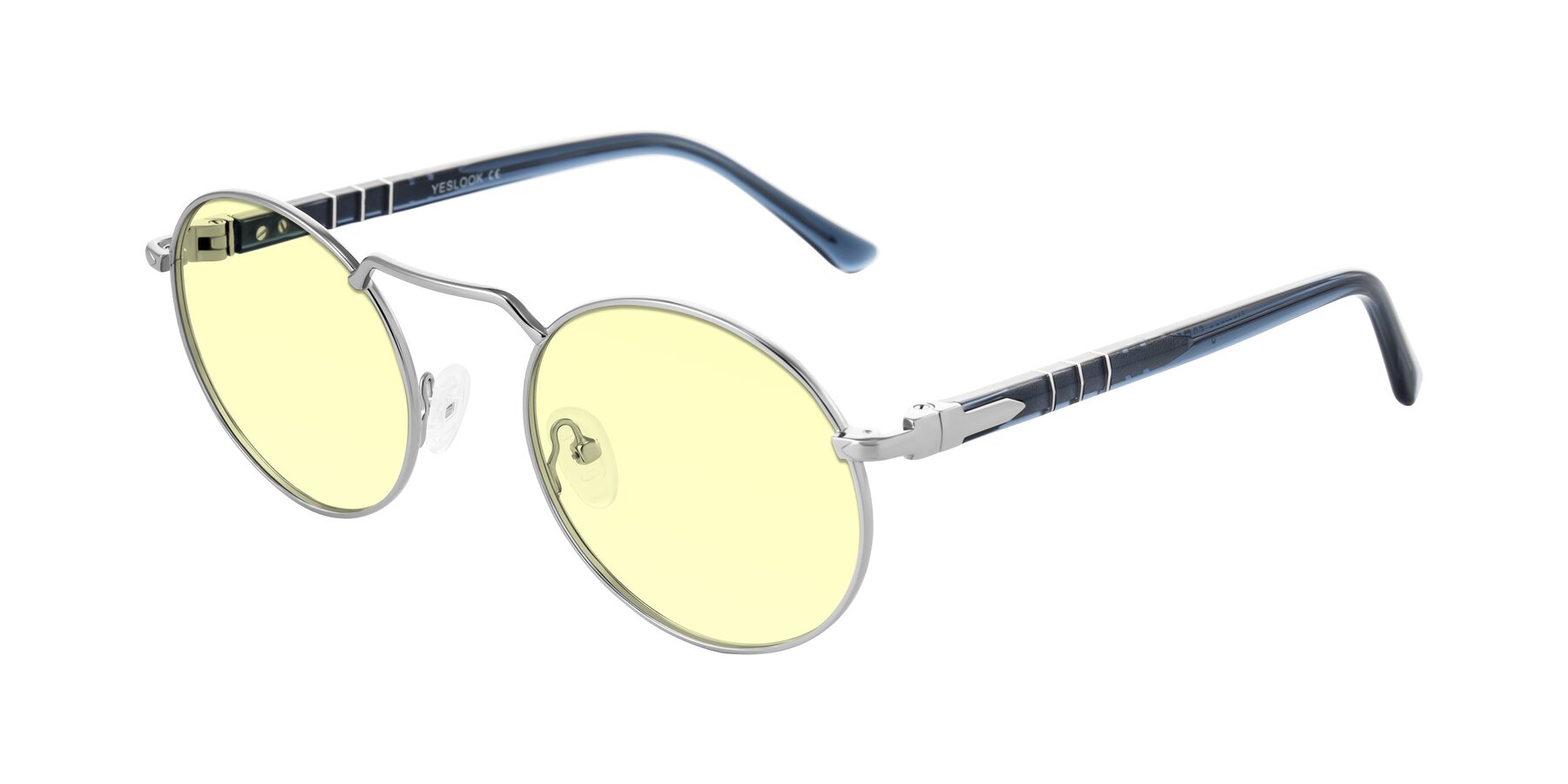 Angle of Parrong in Silver with Light Yellow Tinted Lenses