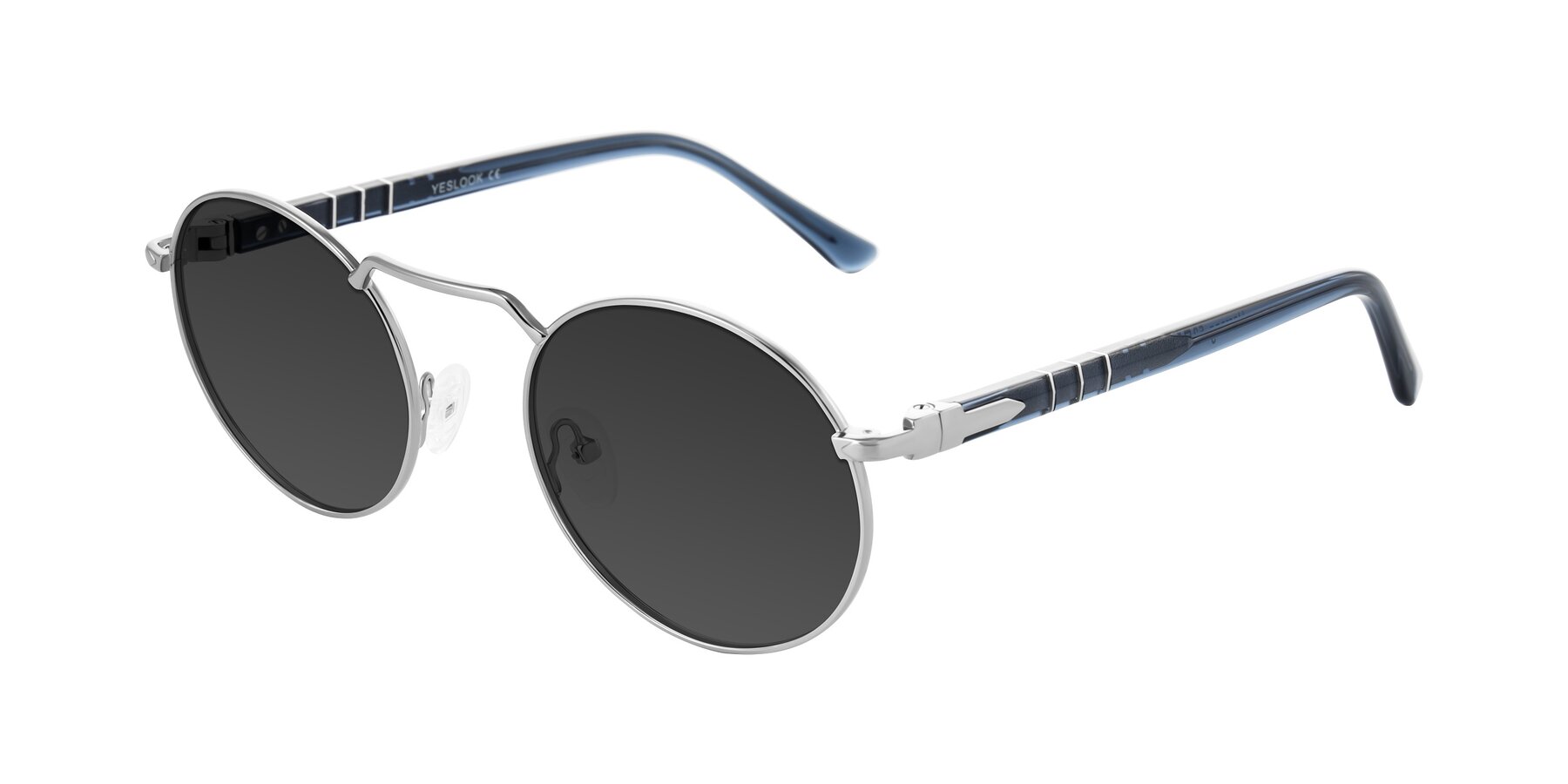 Angle of Parrong in Silver with Gray Tinted Lenses