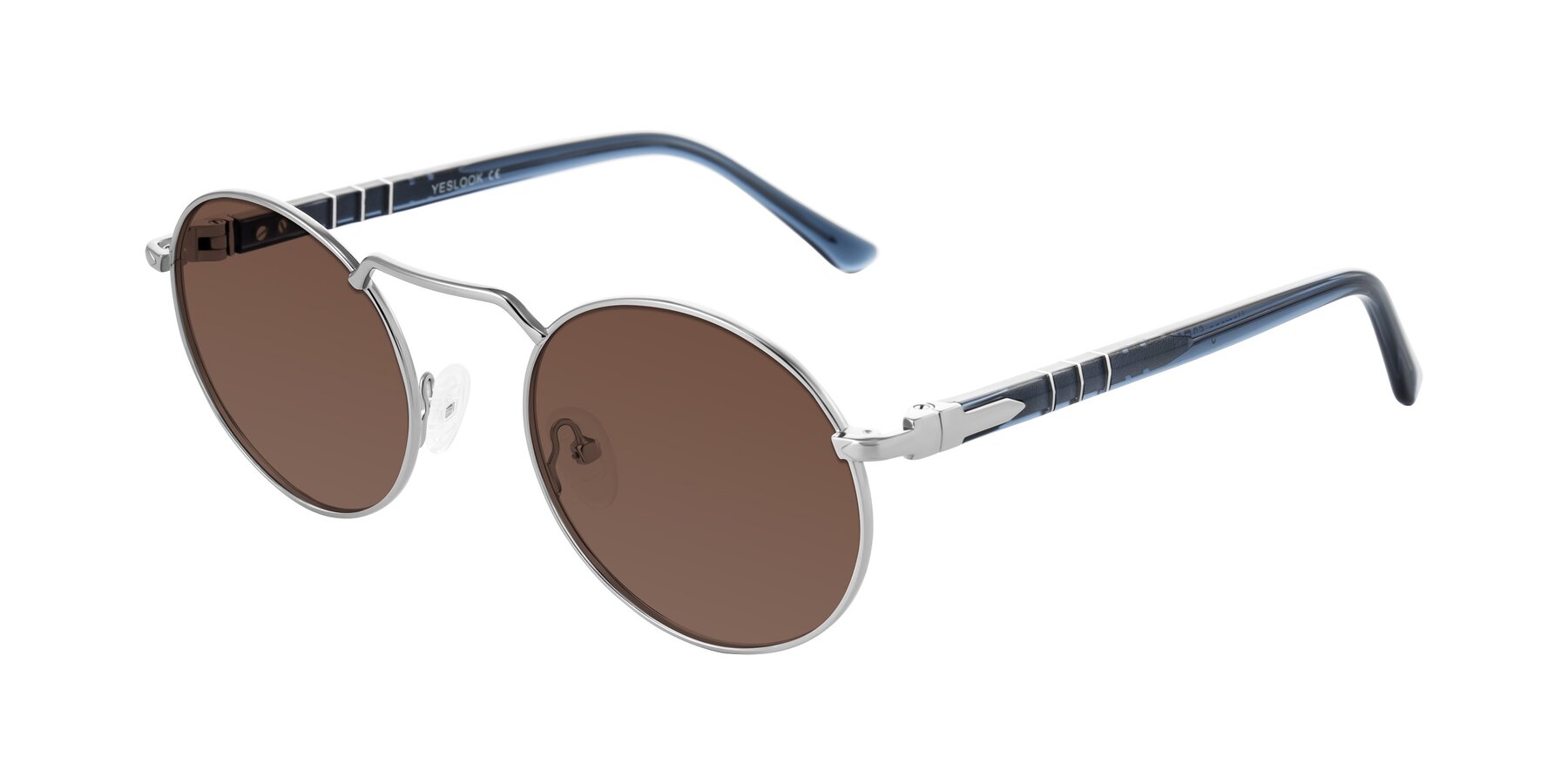 Angle of Parrong in Silver with Brown Tinted Lenses