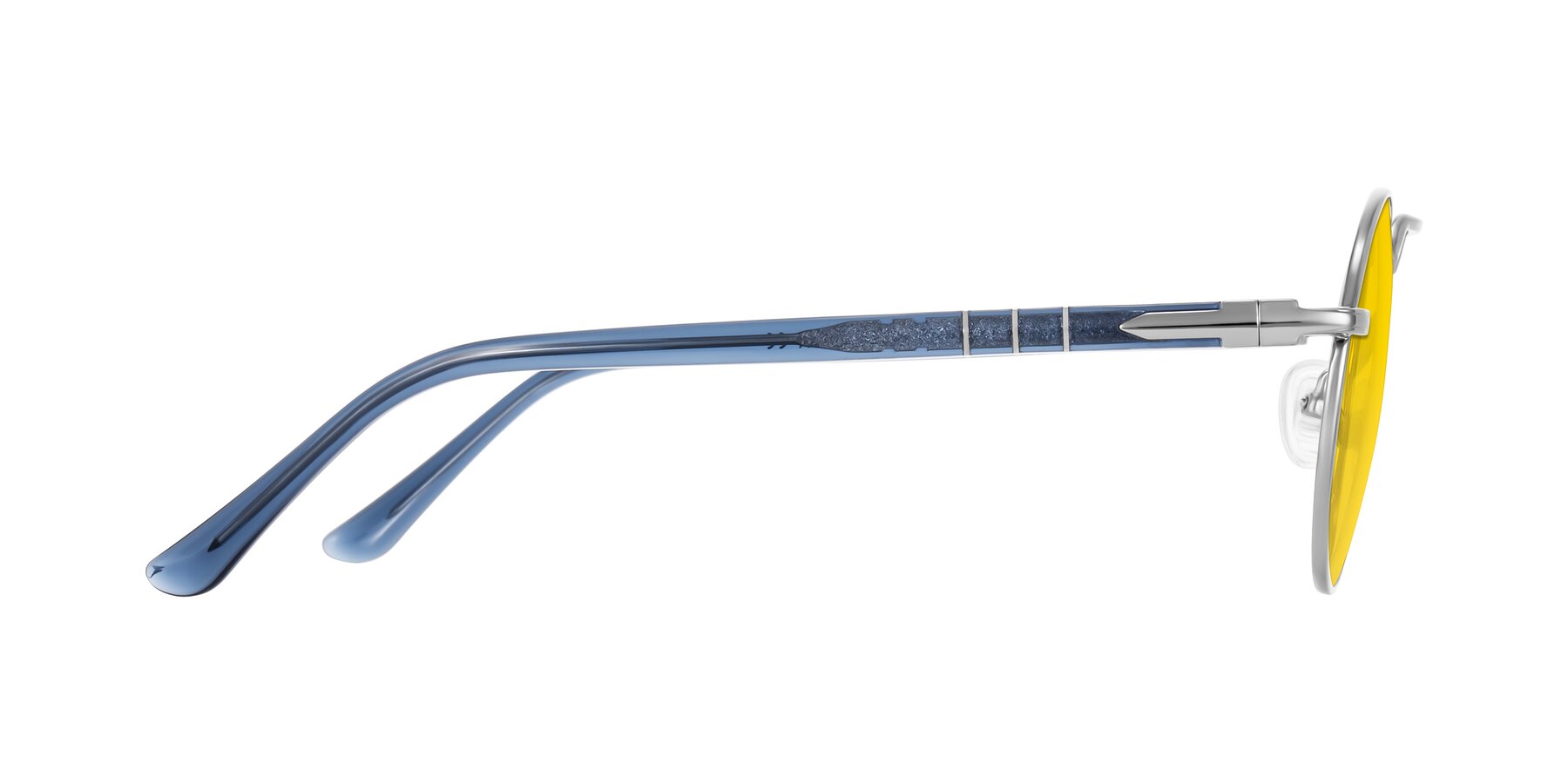 Side of Parrong in Silver with Yellow Tinted Lenses