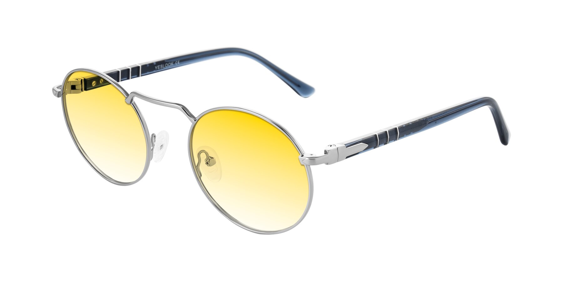 Angle of Parrong in Silver with Yellow Gradient Lenses