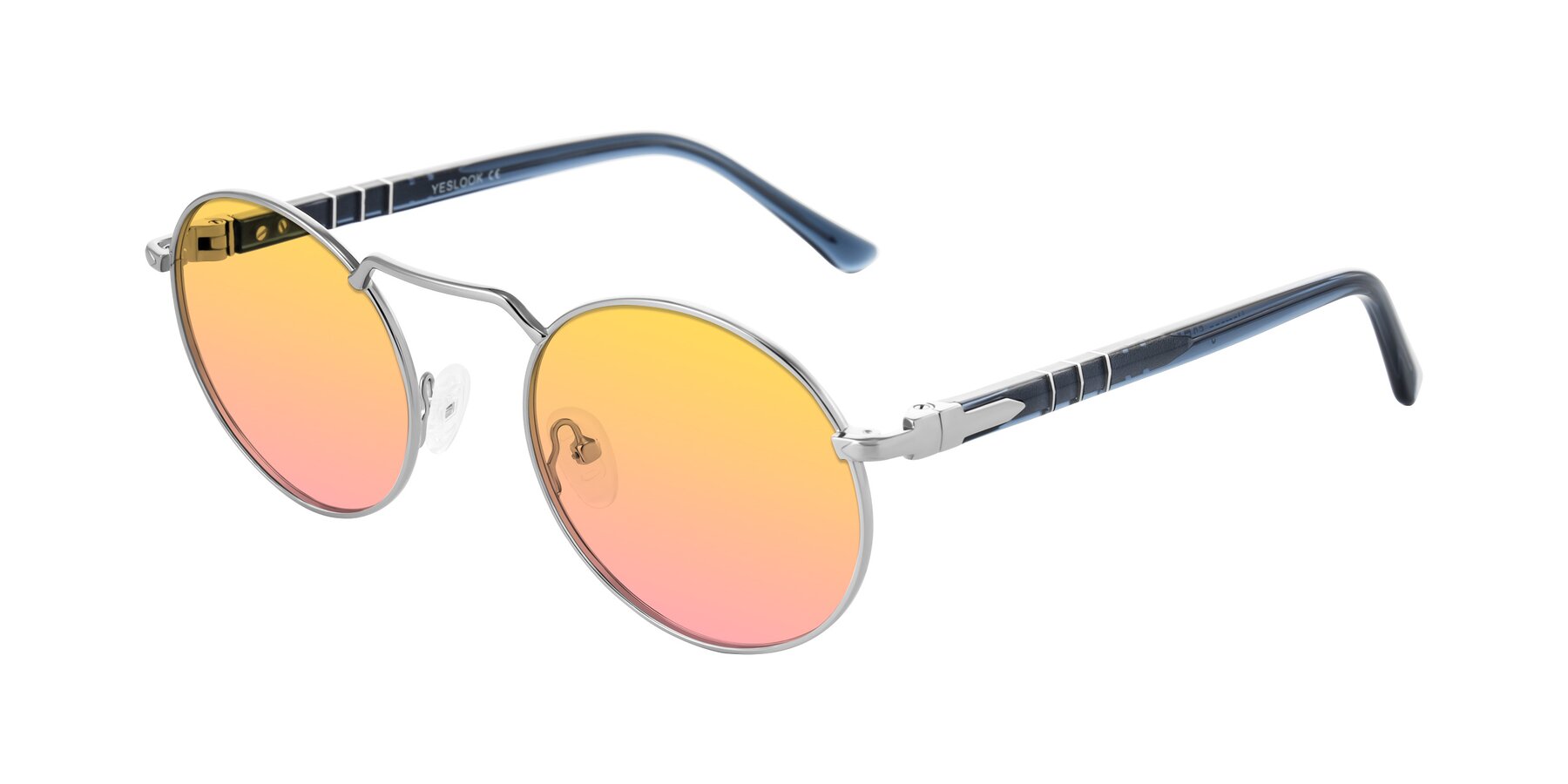 Angle of Parrong in Silver with Yellow / Pink Gradient Lenses