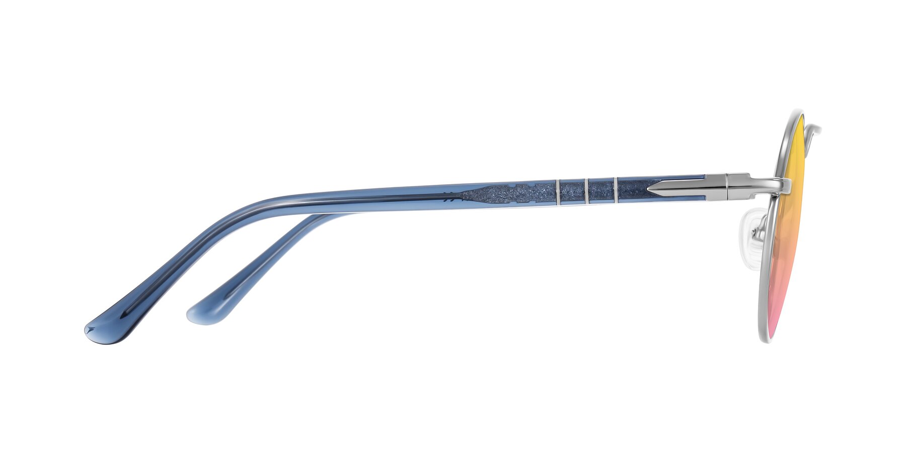 Side of Parrong in Silver with Yellow / Pink Gradient Lenses