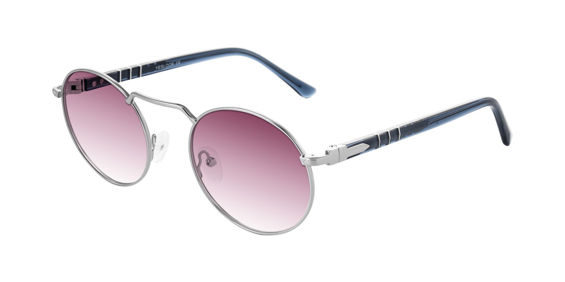 Angle of Parrong in Silver with Wine Gradient Lenses