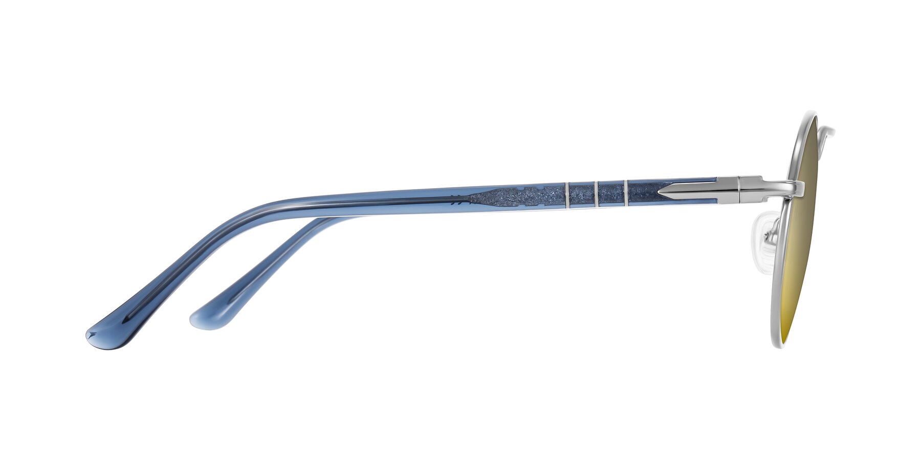Side of Parrong in Silver with Gold Mirrored Lenses