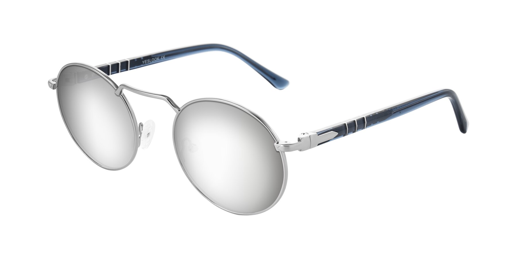 Angle of Parrong in Silver with Silver Mirrored Lenses