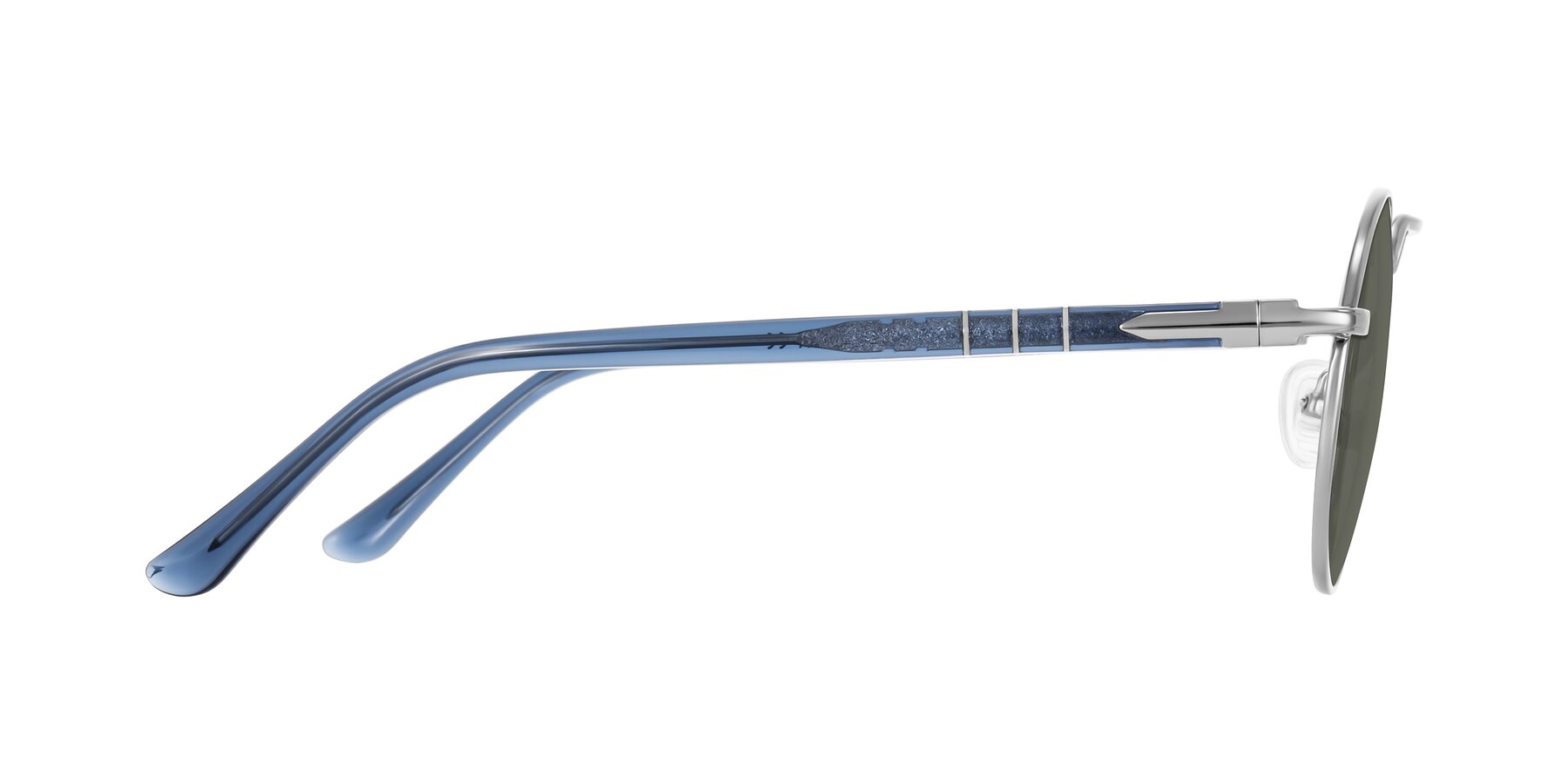 Side of Parrong in Silver with Gray Polarized Lenses