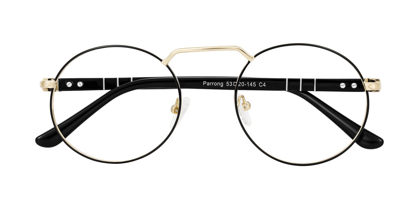 Parrong - Black/Gold Eyeglasses