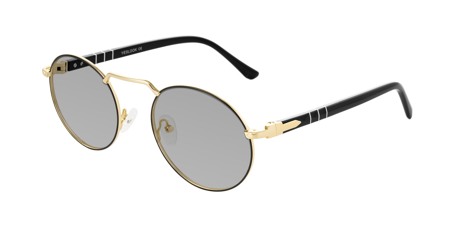Angle of Parrong in Black/Gold with Light Gray Tinted Lenses