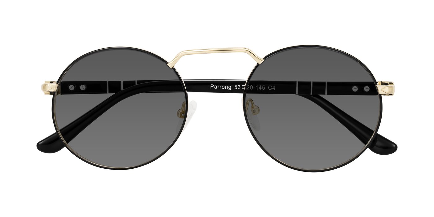 Parrong - Black/Gold Tinted Sunglasses