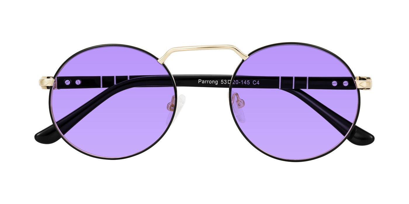 Parrong - Black/Gold Tinted Sunglasses